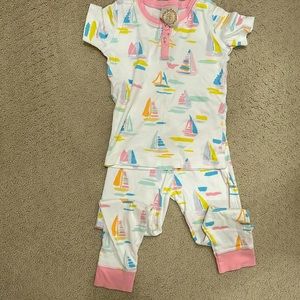 Beaufort Bonnet Girls Sailboat Pajamas Size 6